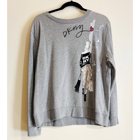 DKNY Women’s Pullover Sweatshirt L - Picture 1 of 5